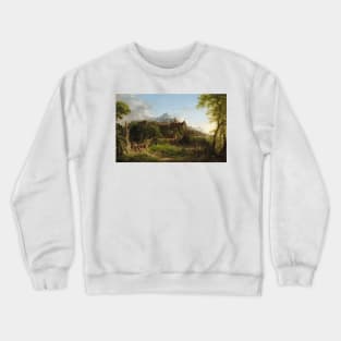 The Departure by Thomas Cole Crewneck Sweatshirt